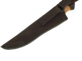 Нож нескладной Кулик, кованная сталь Х12МФ, рукоять-береста