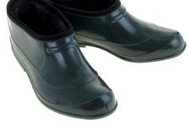 Галоши зеленые утепленные, сукно, р. 41