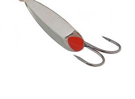 Блесна зимняя Пирс Жук, вес 1.0г никель с двойником