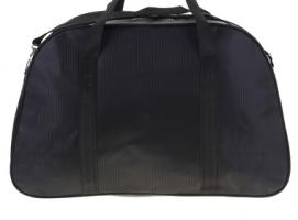 Сумка дорожная Отпуск, 1 отдел, 1 наружный карман, длинный ремень, чёрный/красный