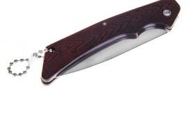 Нож складной неавтоматический, рукоять коричневая