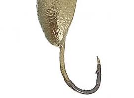 Мормышка вольфрам Пирс Банан, вес 1.5г , цвет золото