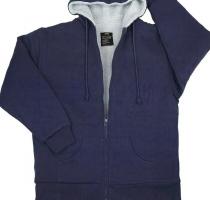Теплая толстовка синяя 