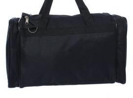 Сумка дорожная на молнии, 3 отдела, 1 наружный карман, чёрная