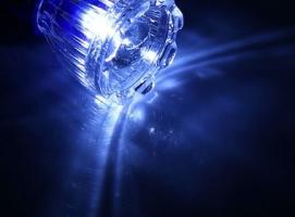 Фонарь ручной с креплением 0,5W микс, 10х4х4см, включается поворотом, бат - 3 таблетки в компл 1