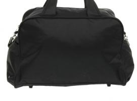 Сумка дорожная на молнии, 1 отдел, 3 наружных кармана, длинный ремень, чёрная