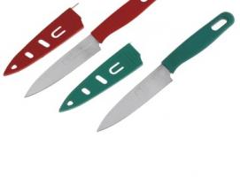 Нож нескладной, в ножнах, цвета МИКС