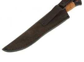 Нож нескладной Оса, кованная сталь Х12МФ, рукоять-береста