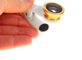 Набор, периферическая 180 град и микроскопическая линзы х0,67, для телефона, микс 10х14см