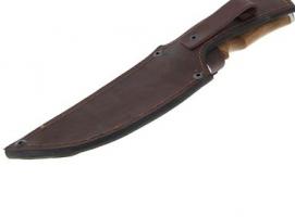 Нож нескладной Карелия СТ-21, г.Павлово, сталь 65Х13, рукоять-орех